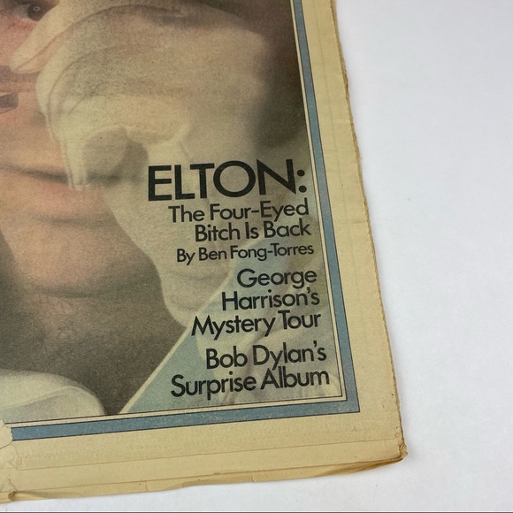Vintage Rolling Stone Magazine Elton John George Harrison November 21, 1974 - Picture 2 of 6